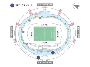 ガチャガチャコーナー案内図